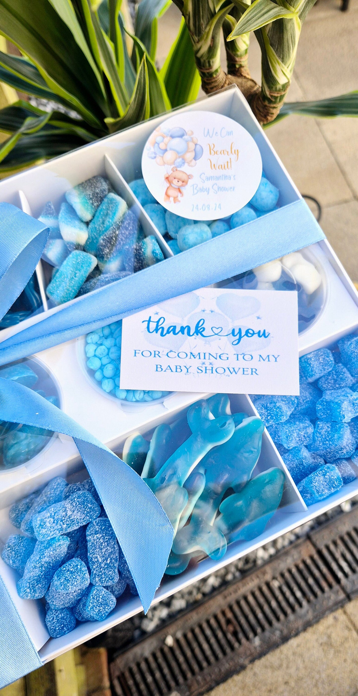 Sweet pick n mix- Mega treat box- Sweet selection- Birthday- Baby shower - Blue- Blue sweets