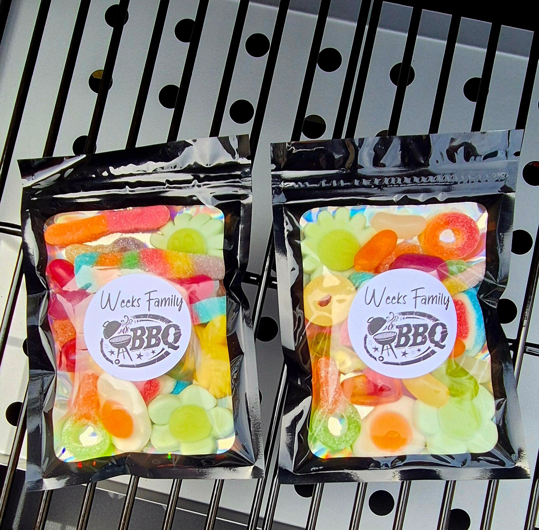 BBQ sweet pouches - Sweet pouches - Celebration - Family/friends sweets