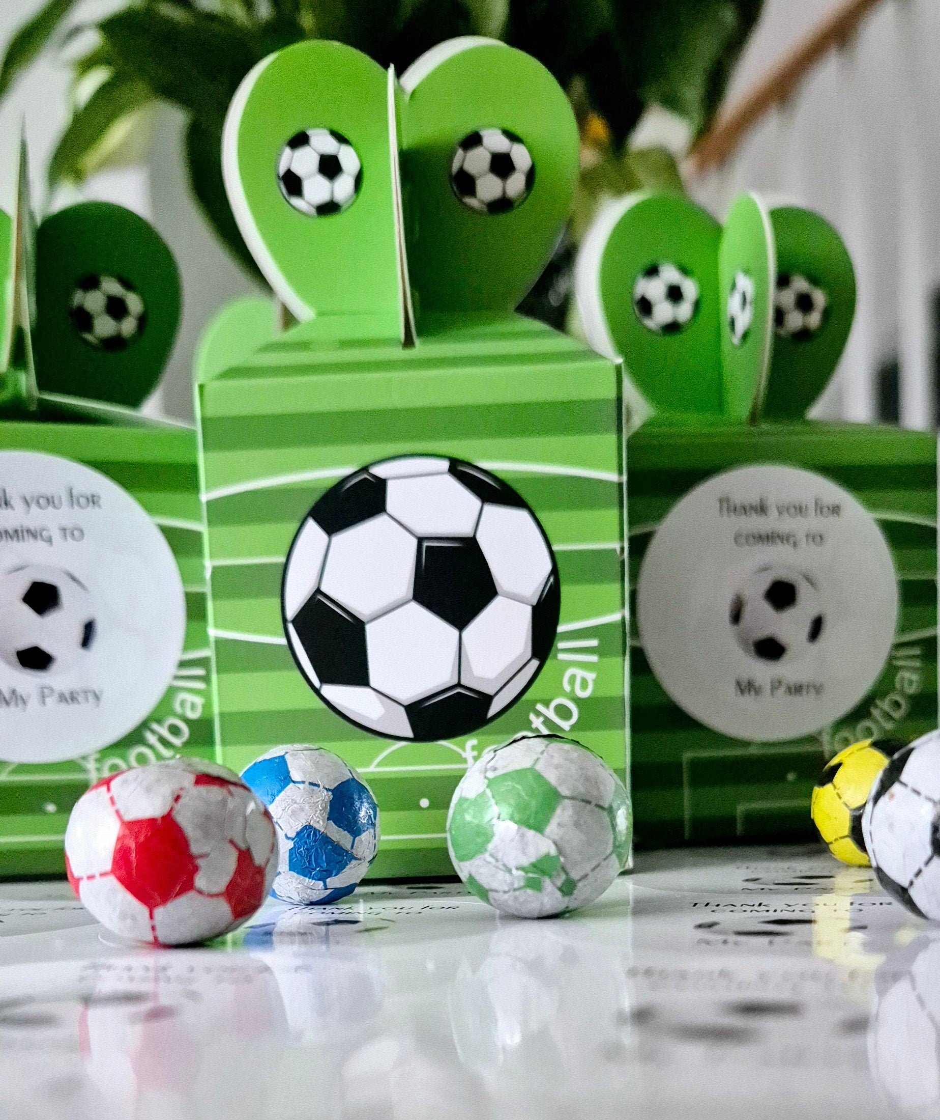 Football favours- Sweet Favours- Football inspired- Birthday -