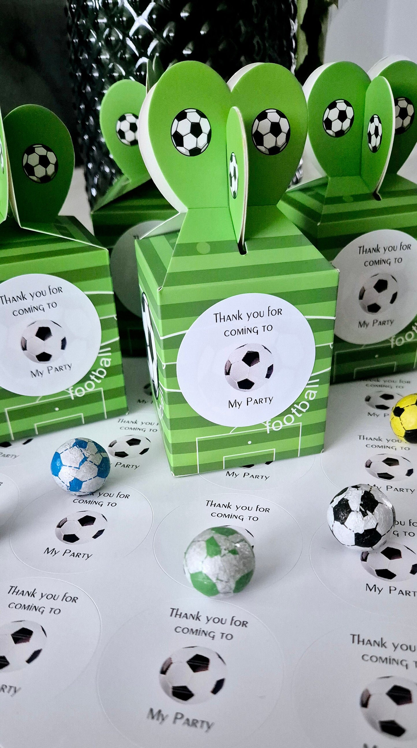 Football favours- Sweet Favours- Football inspired- Birthday -