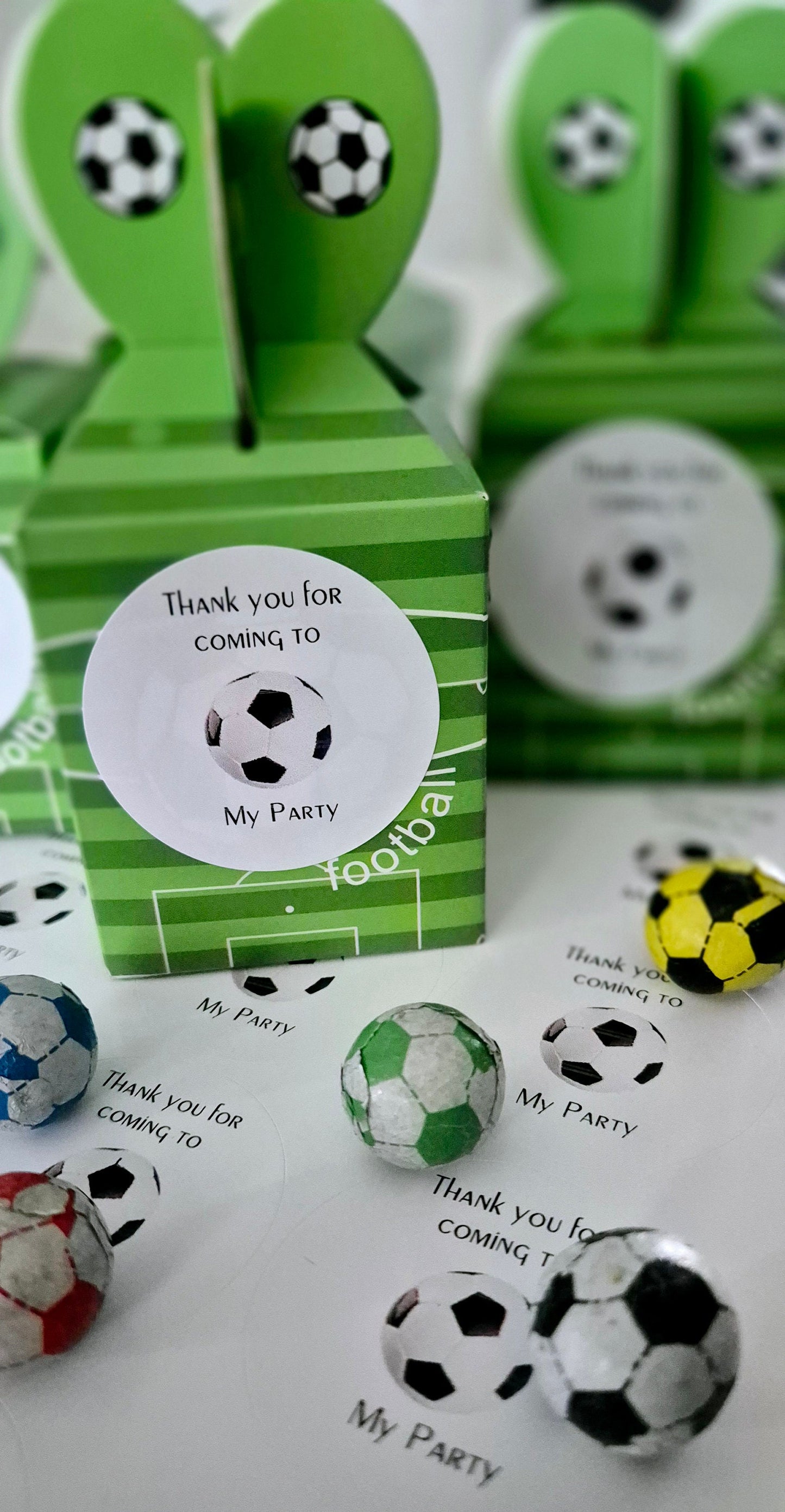 Football favours- Sweet Favours- Football inspired- Birthday -