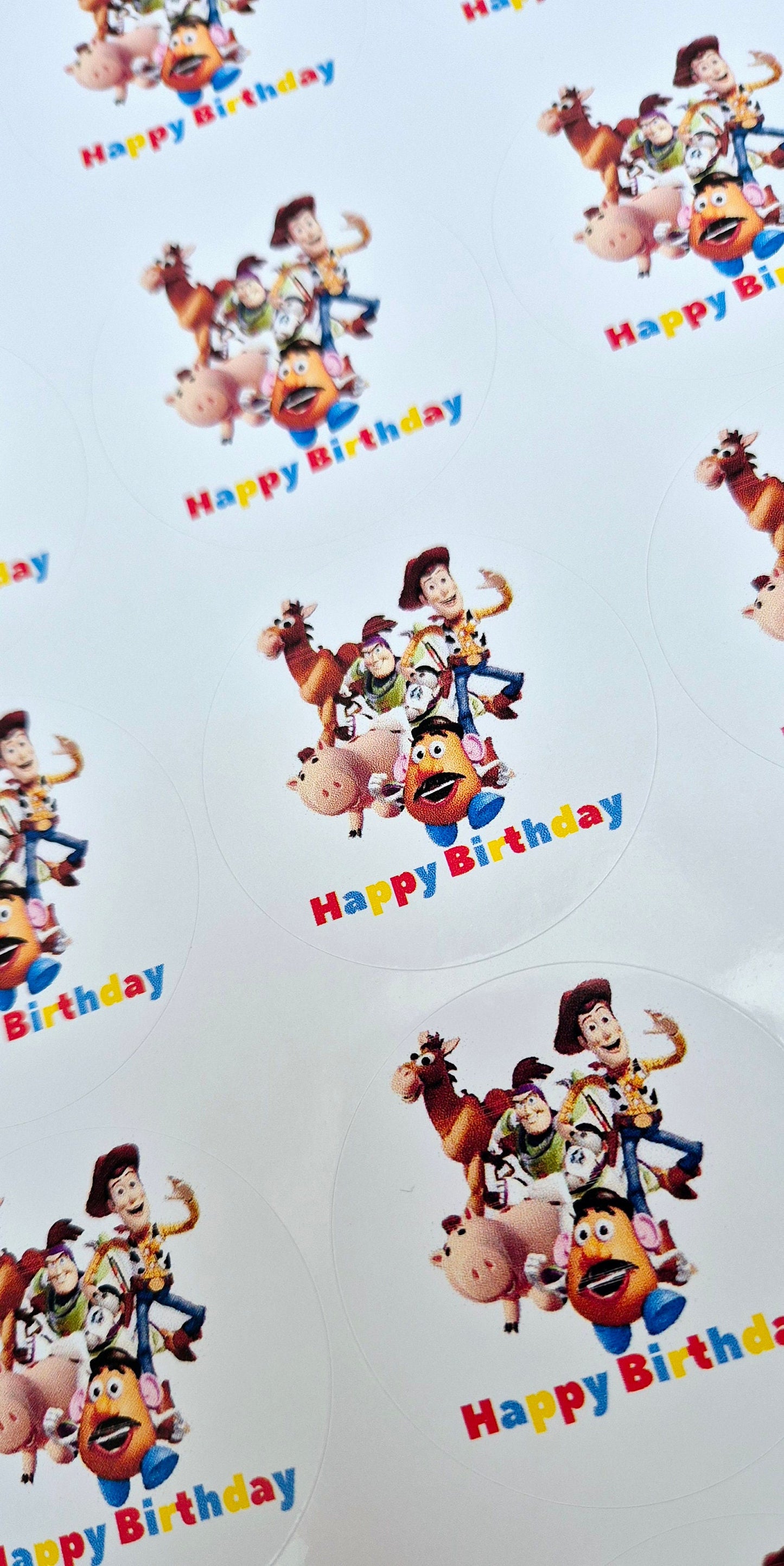 Toy-story themed stickers- Birthday - Stickers - Toy themed inspired