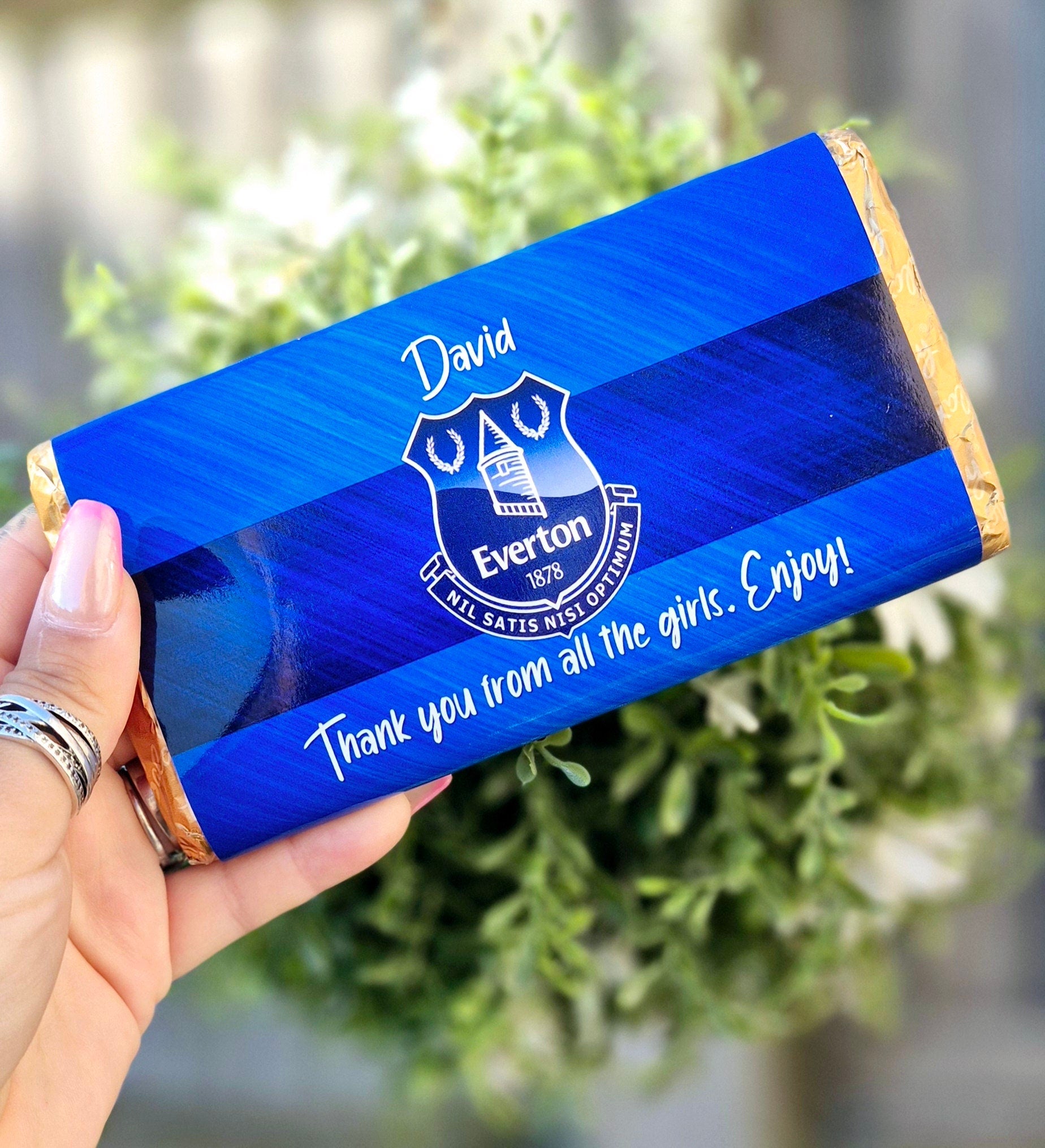 Personalised football chocolate bars for all occasions.