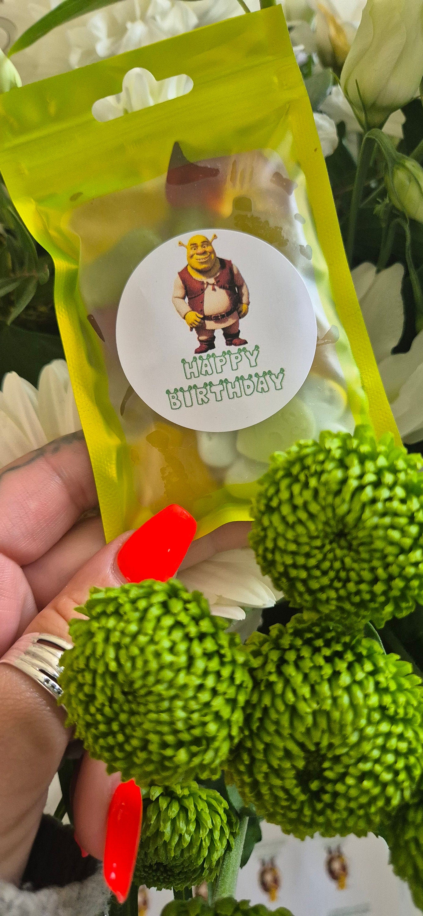 OGER inspired party bags- Shrek-themed sweet bags - Personalised sweet bags- prefilled sweets