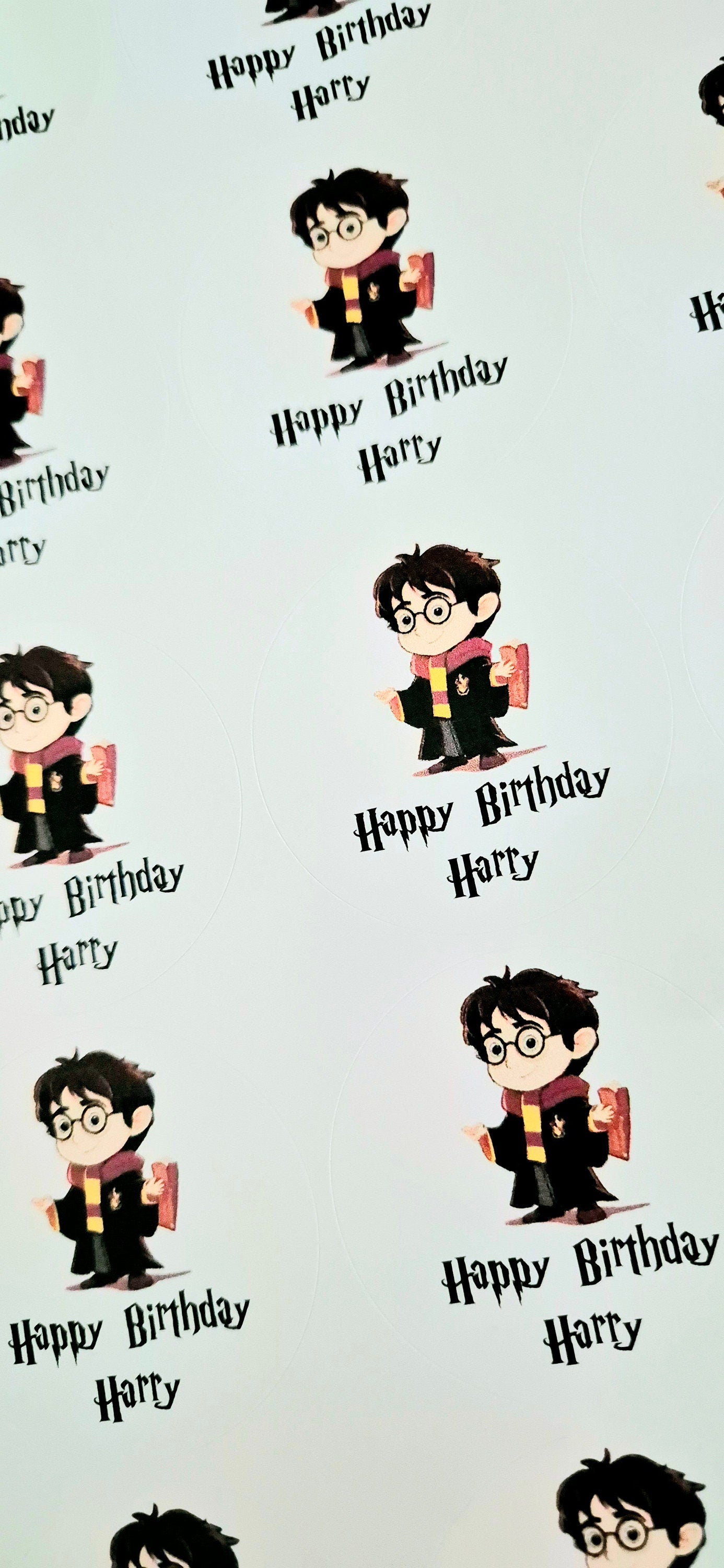 HP inspired stickers - Sheet of 24 circular stickers