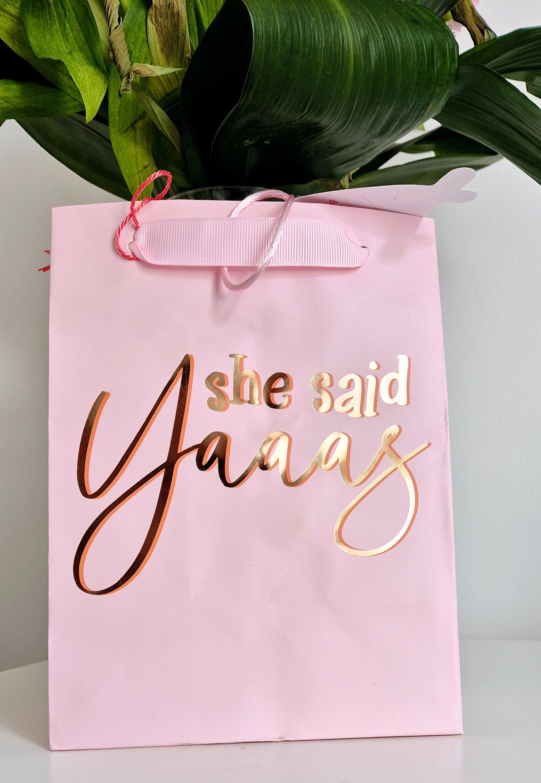 Hen do party bags - she said YAY