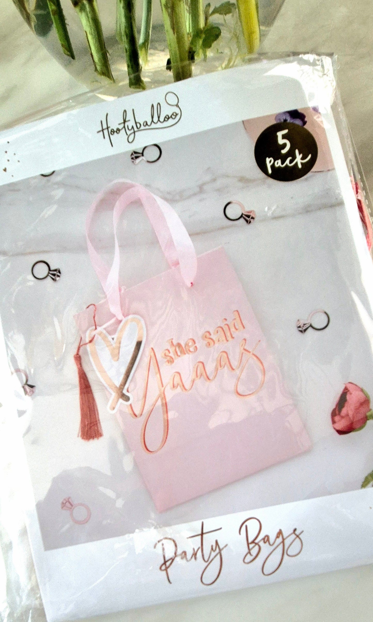 Hen do party bags - she said YAY