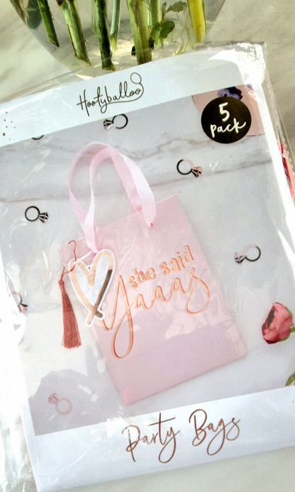 Hen do party bags - she said YAY