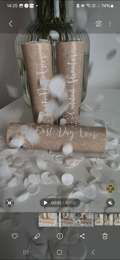 Rustic wedding confetti