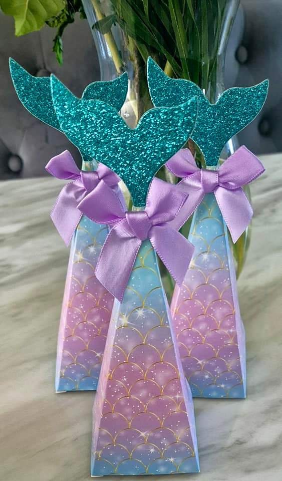 Mermaid themed cones