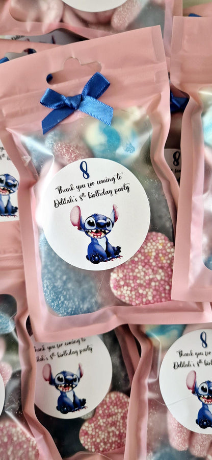 Stitch inspired sweet party favours pouches - Sweet pouches - Birthday favours