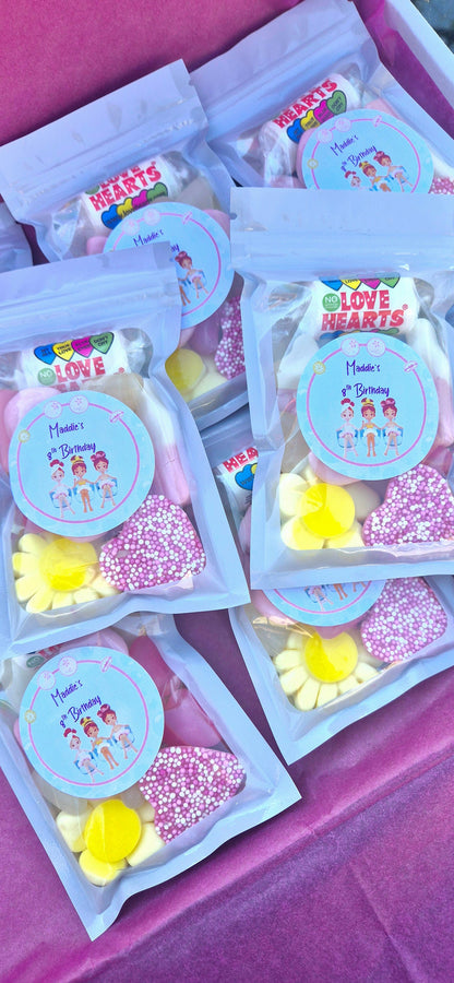 PAMPER party inspired sweet bags -Sweet pouches