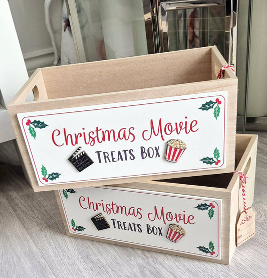 Christmas movie night crate