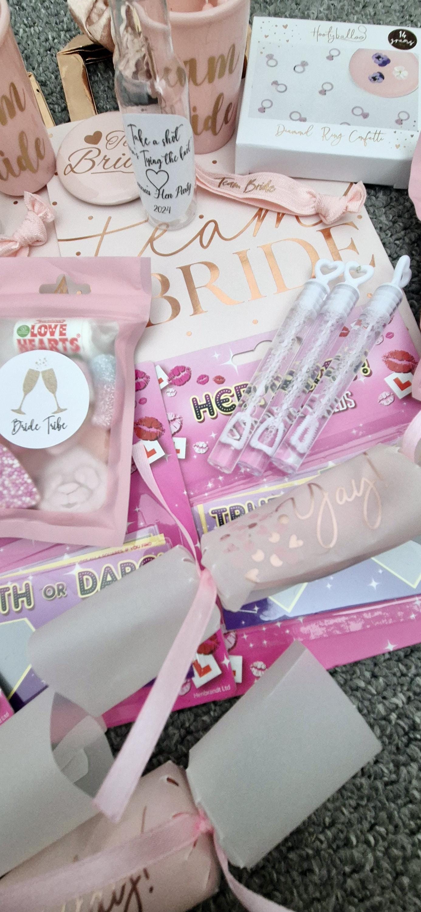 Bride tribe prefilled party bags- Hen party- prefilled hen bags- goody bags