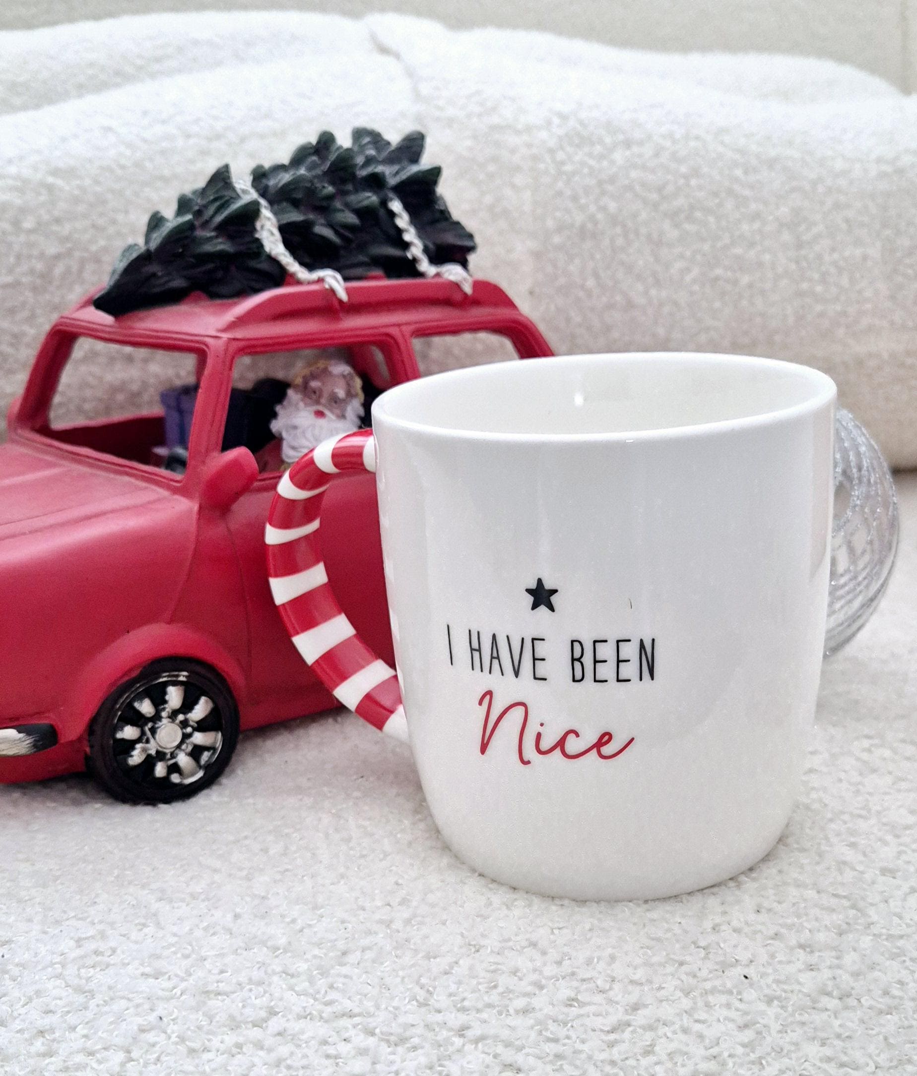 Christmas Naughty and nice mugs - Stocking filler- christmas eve box gift