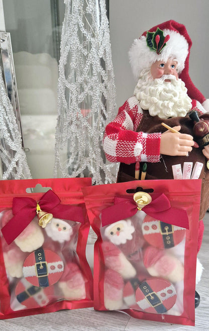 Santa sweet pouches- Prefilled Santa bag - stocking filler