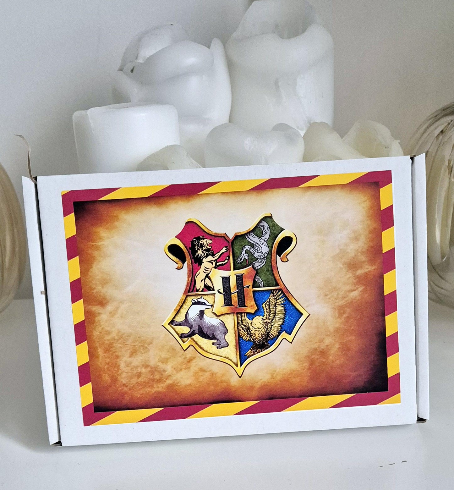 Wizard inspired gift box- Potter-inspired- chocolate bar- lollipop