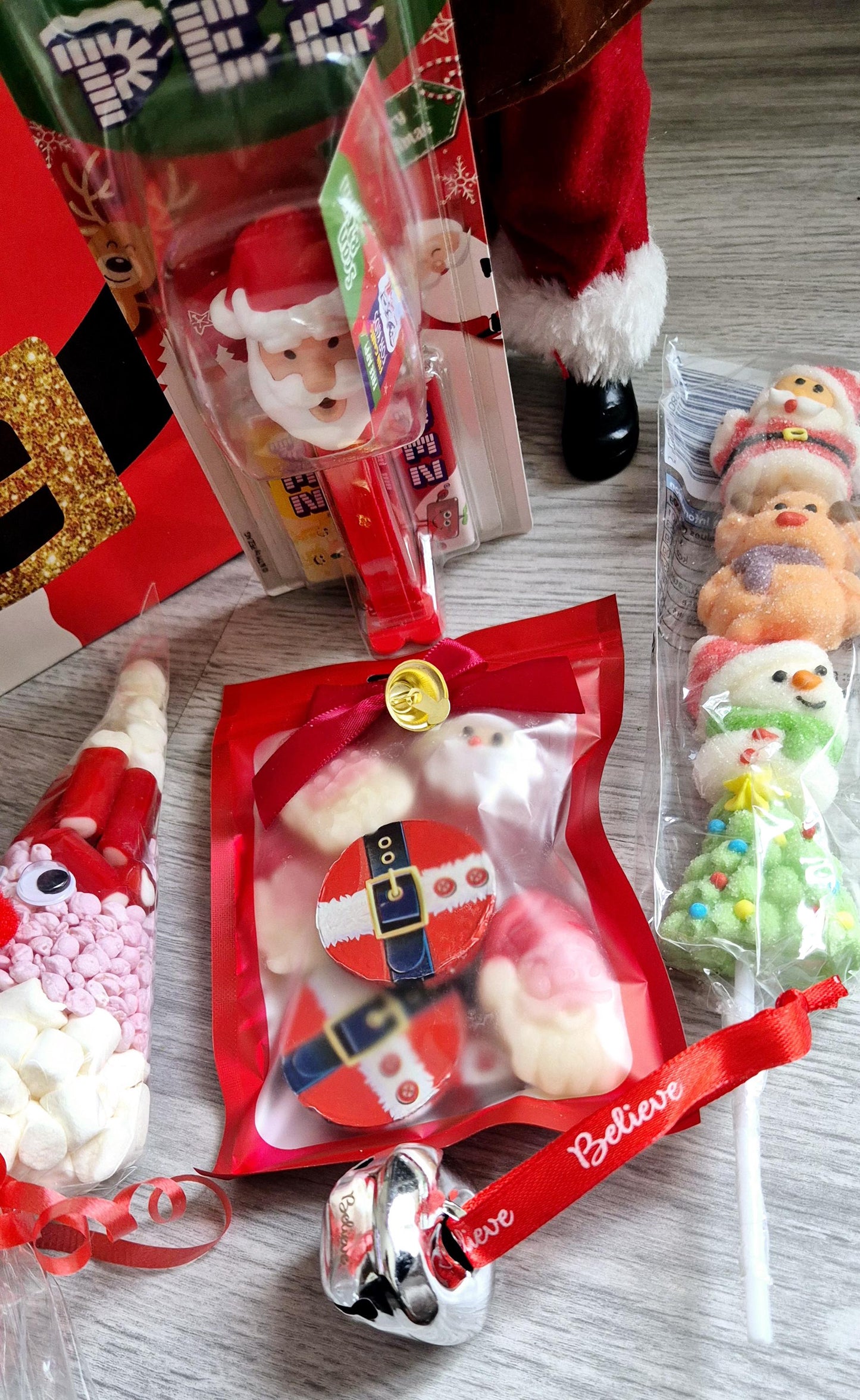 Santa prefilled goody bag- Sweet bag - Santa gift bag