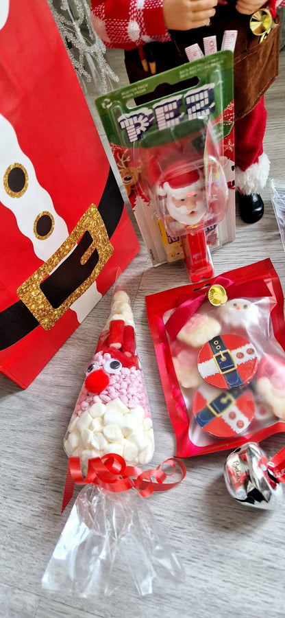 Santa prefilled goody bag- Sweet bag - Santa gift bag