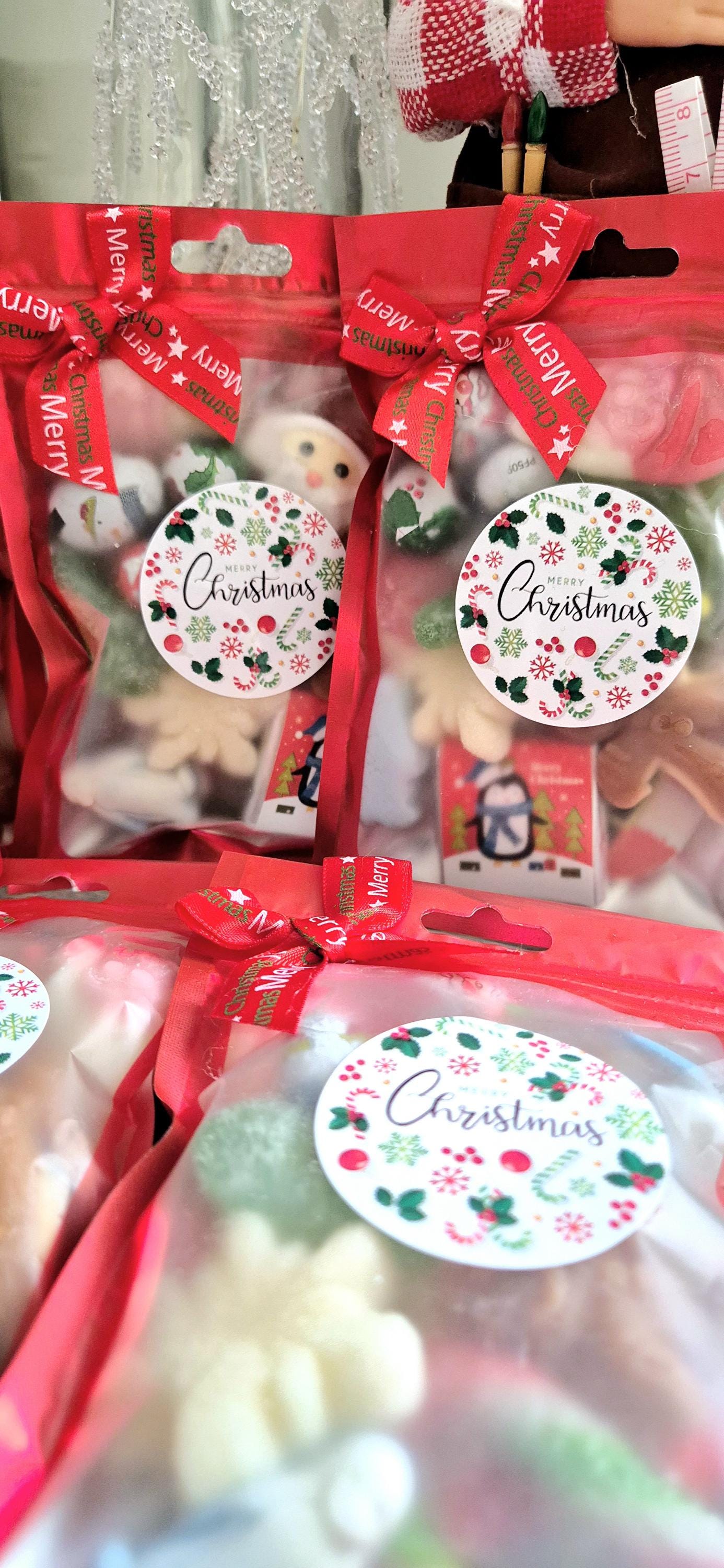 Christmas party bags- Christmas favours- chocolate/Sweet pouch- Christmas Gifting - teacher gift