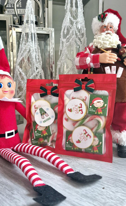 ELF inspired sweet pouches- Prefilled elf sweet bag - stocking filler