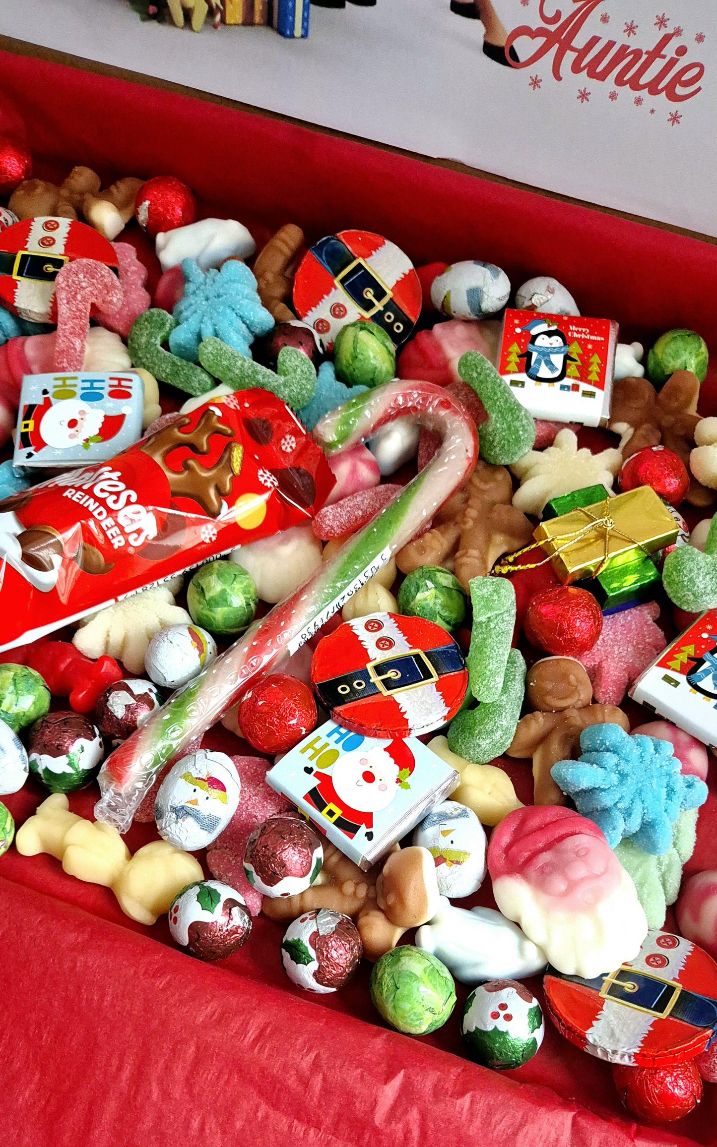 Christmas Pick n Mix box - festive sweet box- prefilled sweet box- personalised sweet box- Christmas gift