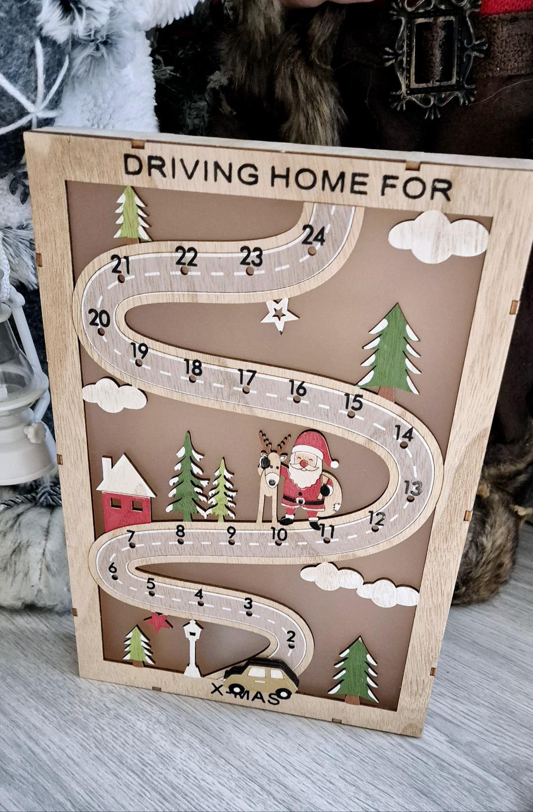 Driving home for christmas advent countdown.