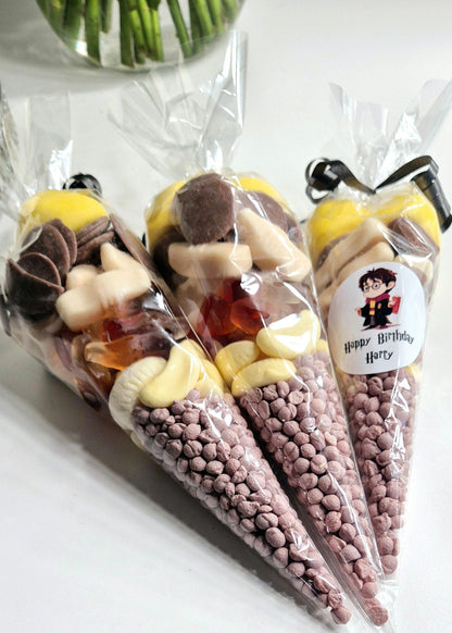 Wizard inspired sweet cones - Party Favours- Prefilled sweets