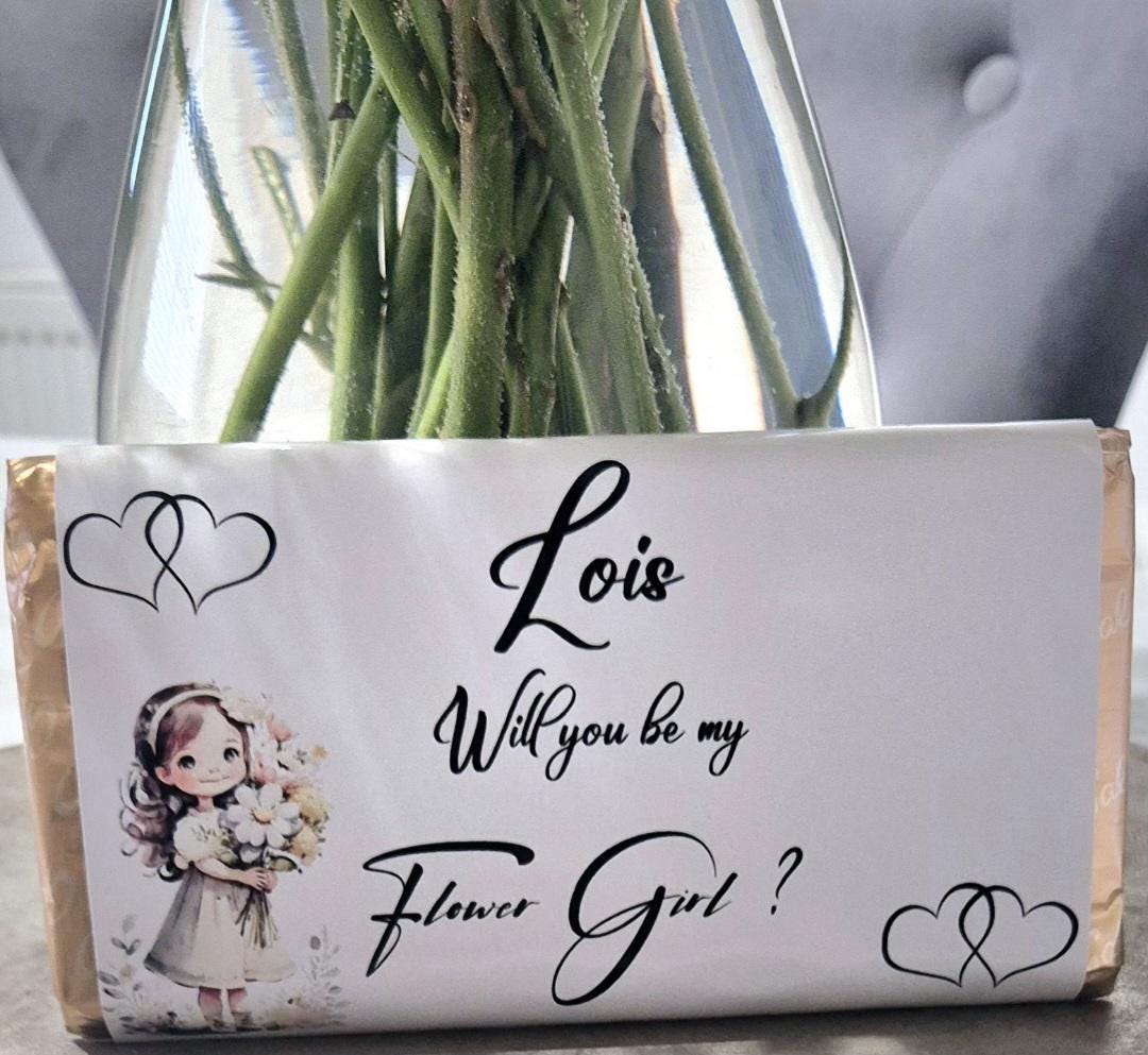 Personalised chocolate bar - Maid of honour personalised gift