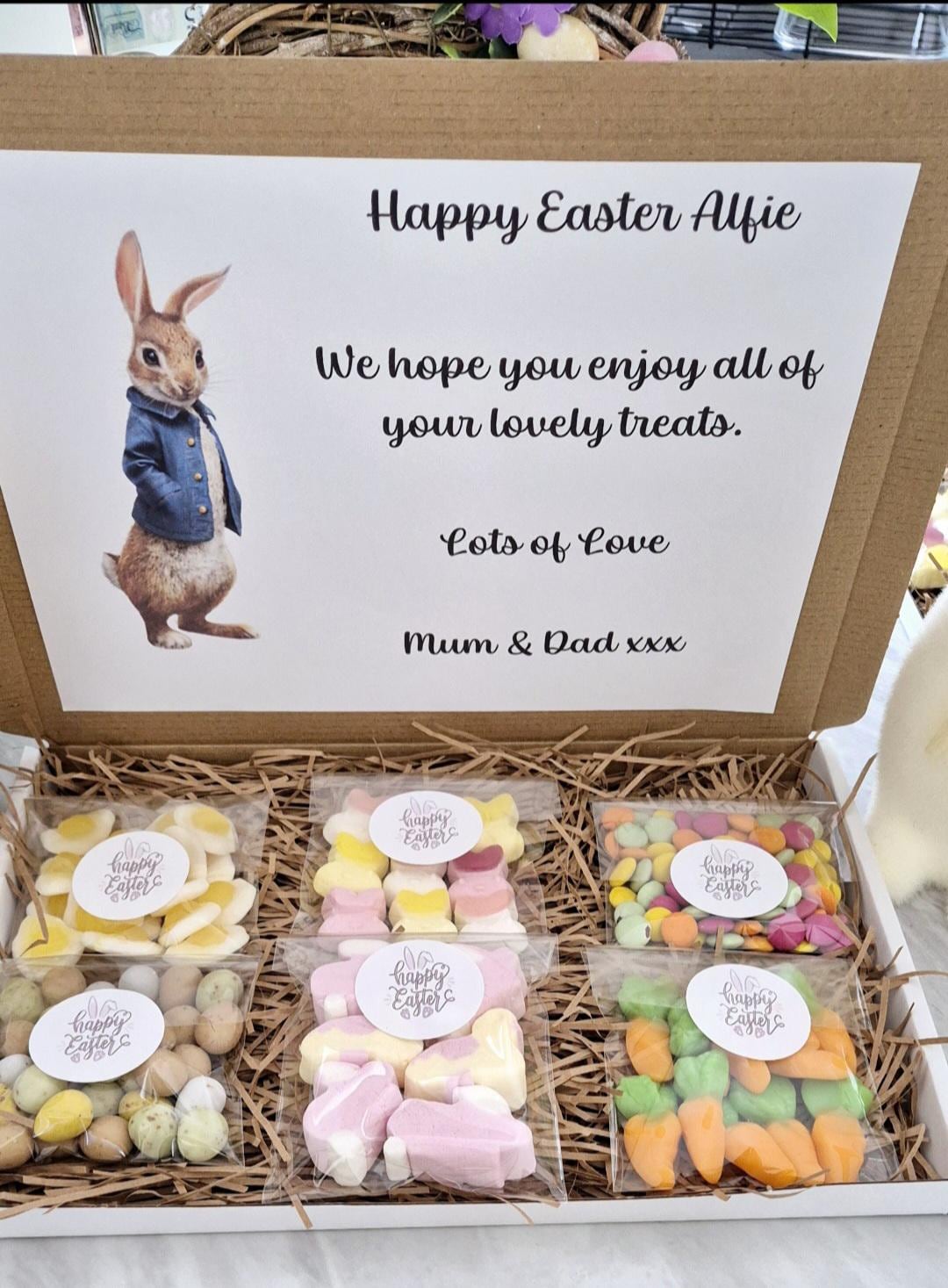 Easter selection box - Easter letterbox- Easter gift - Easter chocolate/gumny