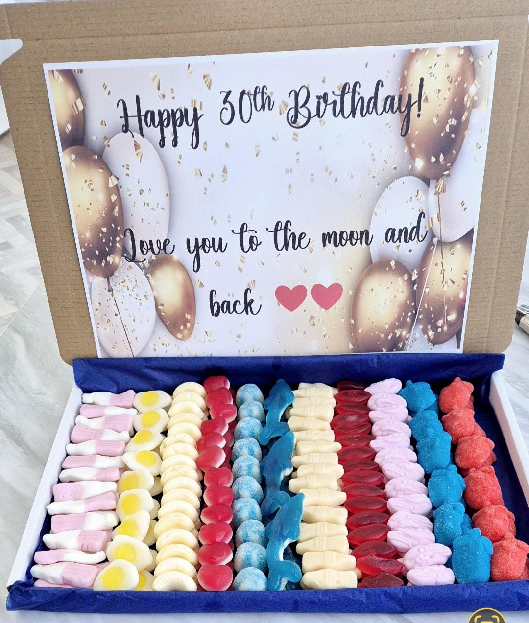 Personalised Gummy/Fizzy postal sweet box- Letterbox sweet gift