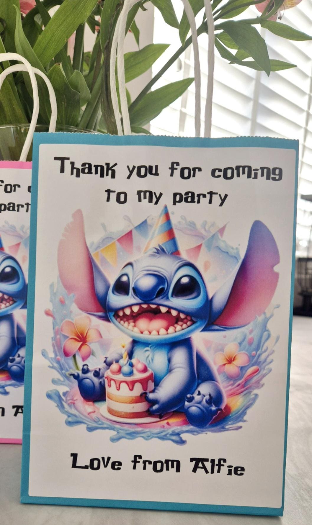 Stitch- inspired party gift bags - party bags - gift bags