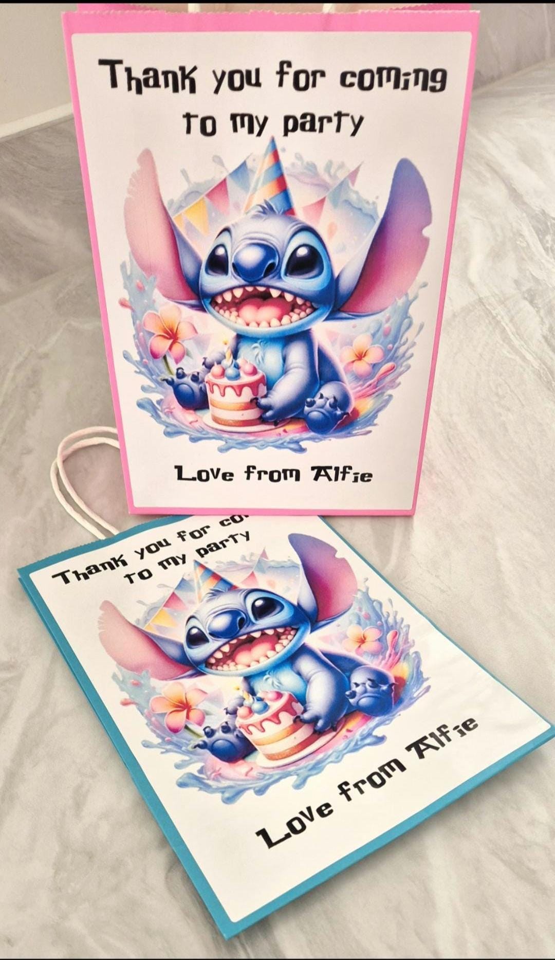 Stitch- inspired party gift bags - party bags - gift bags