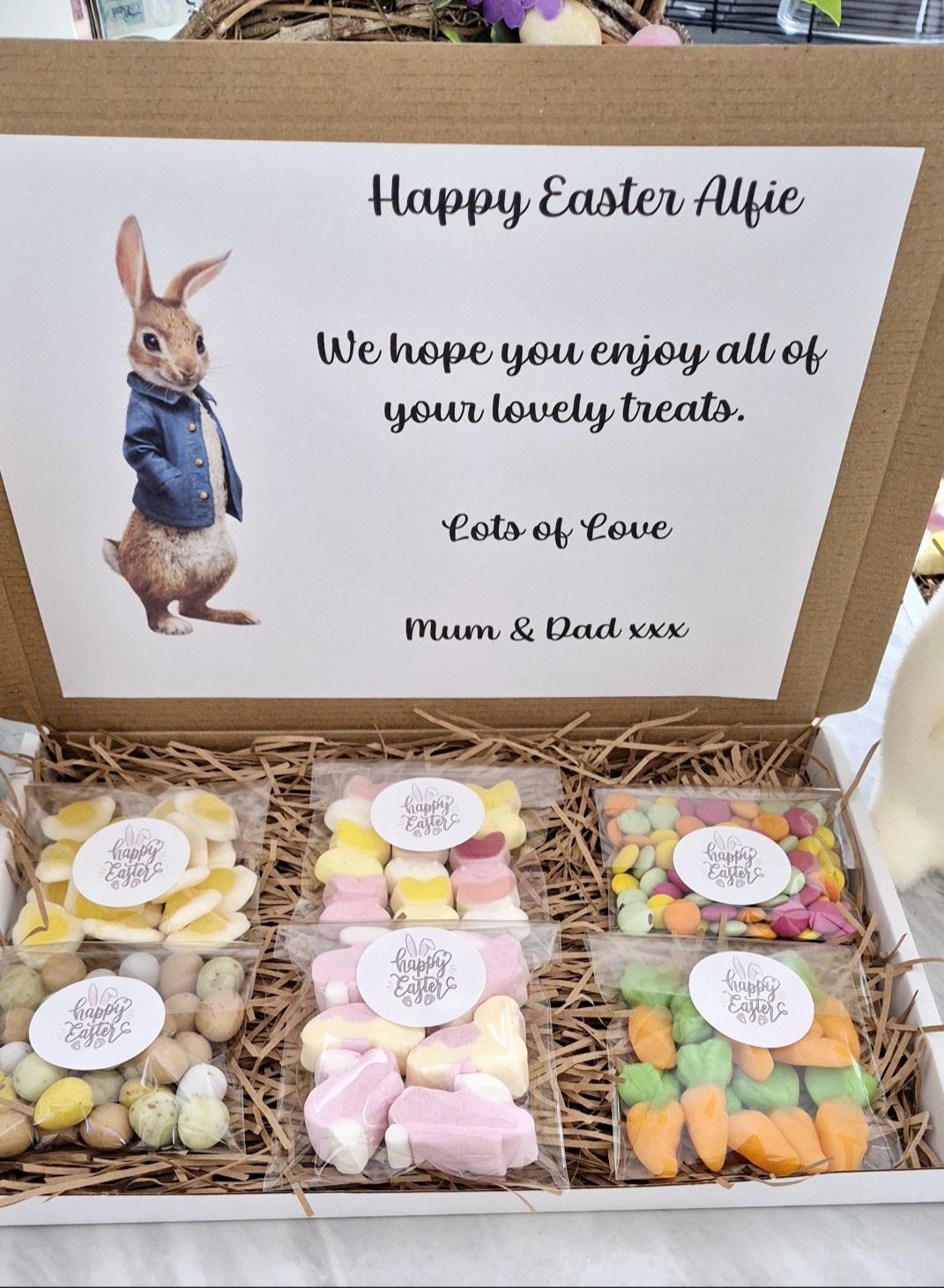 Easter selection box - Easter letterbox- Easter gift - Easter chocolate/gumny