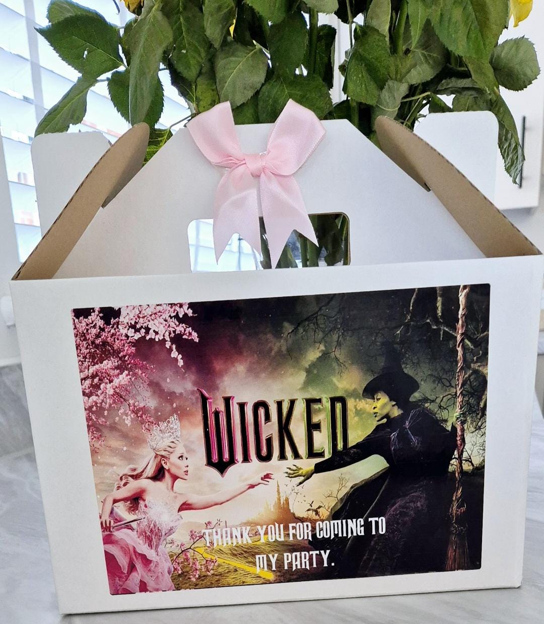 Wicked themed personalised party boxes - party boxes