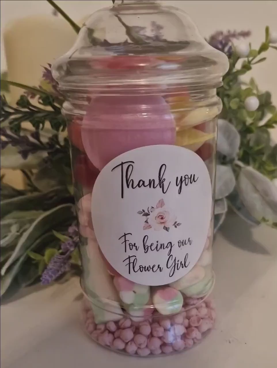 Bridesmaid gift - Bridesmaid sweet jar - Bridesmaid Jar- Sweetie Jar - Wedding Favours - Bridesmaid proposal